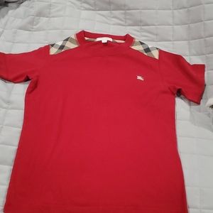 red boys 12y Burberry shirt